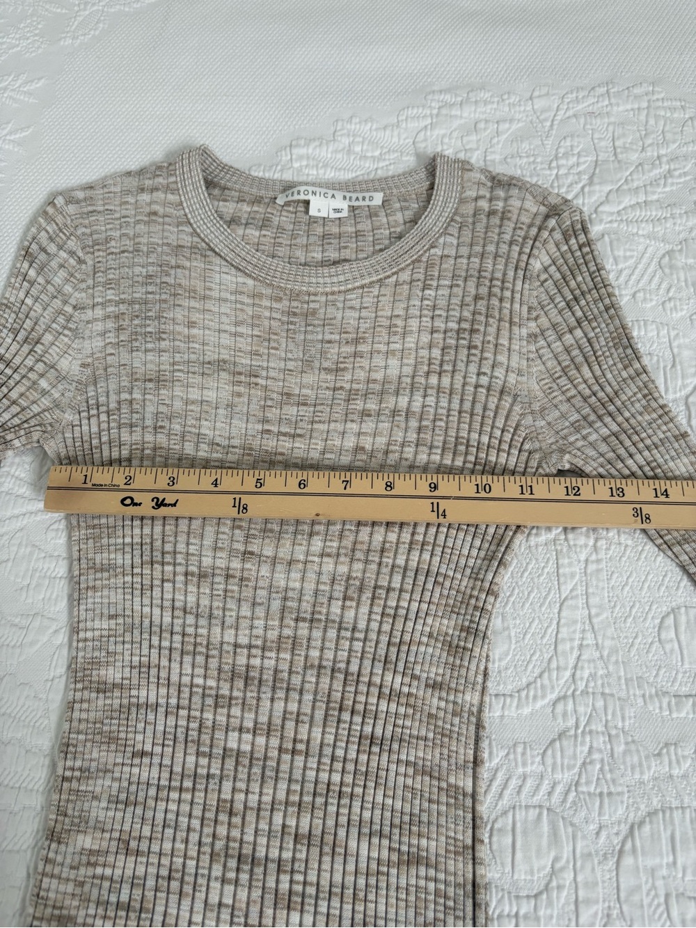 Veronica Beard Richie stretch ribbed midi dress old money classic size small - Picture 8 of 12